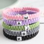 Personalised Initial Macrame Adjustable String Bracelet, thumbnail 5 of 6