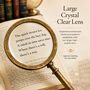 Bronze 30 Cm Magnifying Glass With Premium Leather Case, thumbnail 12 of 12