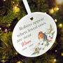 Robins Appear Ceramic Disc Hanging Decoration Bauble + Gift Box, thumbnail 5 of 6