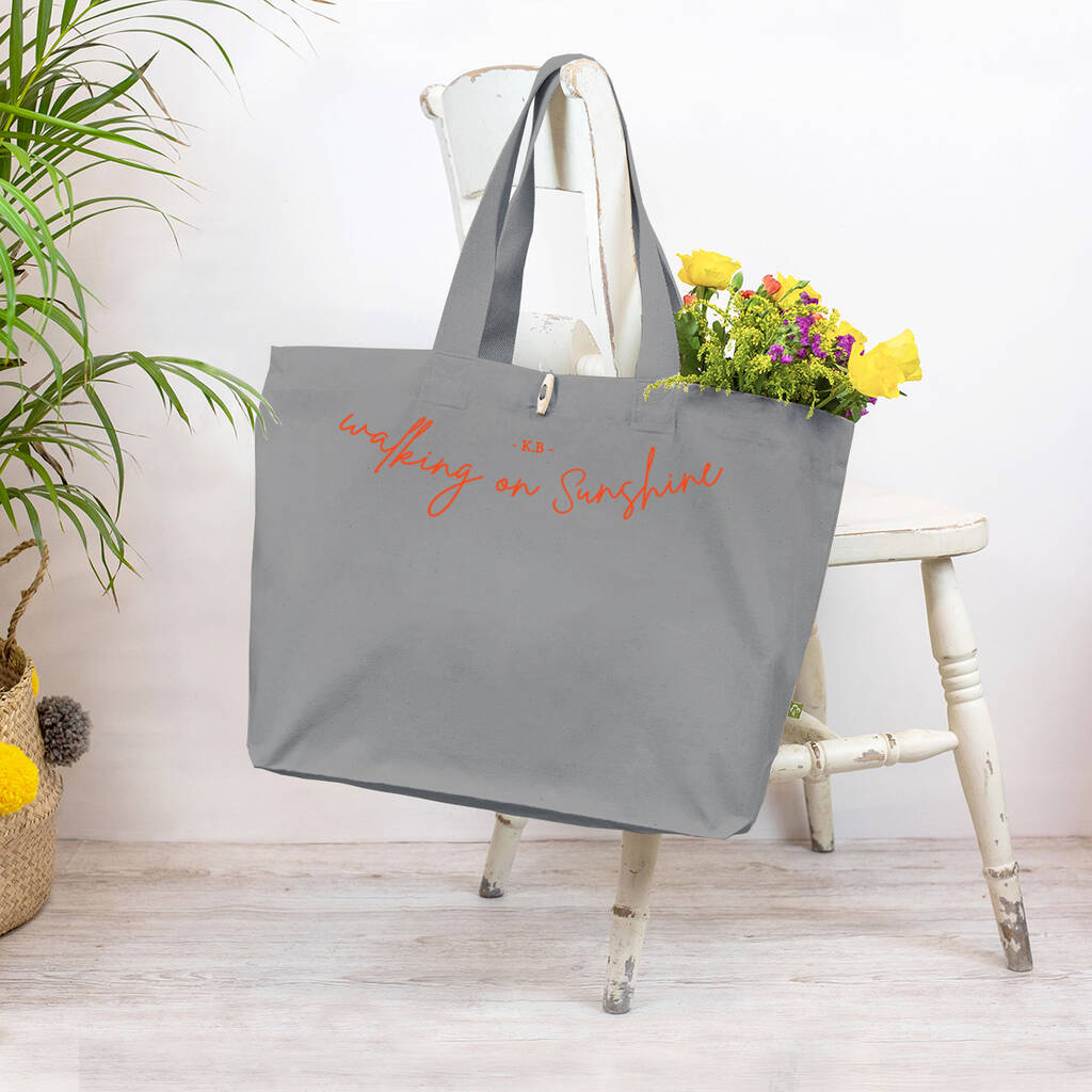 Personalised Organic Canvas Beach Bag By Jonny's Sister ...