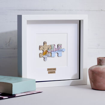 Personalised Anniversary Jigsaw Map Picture, 2 of 4