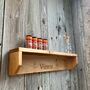 Engraved Oak Farmhouse Style Shelves, Made To Length, thumbnail 1 of 10