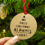 First Christmas As Aunty Christmas Decoration Bauble, thumbnail 1 of 6