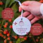 To My/Our Daughter On Her Last Christmas As A Miss Decoration, thumbnail 2 of 3