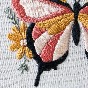 Butterfly Hand Embroidery Kit, 3 of 6