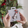 Christmas German Shorthaired Dog Pin Badge, thumbnail 8 of 12