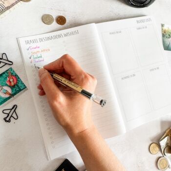 Personalised Travel Journal Book | Gift For Adventurers, 10 of 11