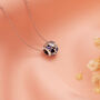 September Birthstone Necklace Silver Birthday Pendant, thumbnail 3 of 5