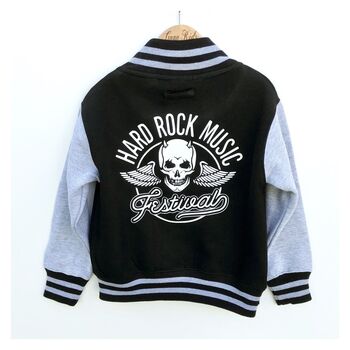 Hard Rock Music Kids Varsity Jacket, 3 of 10