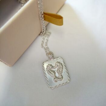 Personalised Seahorse Couple Necklace, 2 of 12