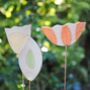 Ceramic Pot Stakes Set Of Personalised Flowers On Stems, thumbnail 6 of 11