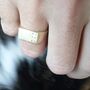 Personalised Solid 9ct Gold Signet Ring, thumbnail 1 of 3