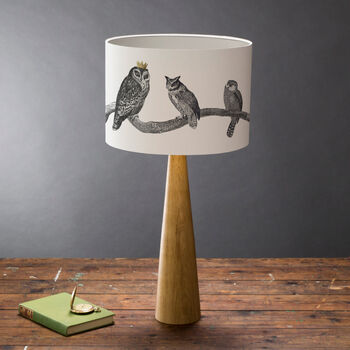 Owls Hand Gilded Lampshade, 2 of 7