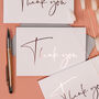 Thank You Card Multi Pack With Rose Gold Foil, thumbnail 4 of 8
