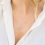 Sterling Silver Bee Necklace With Birthstone Charm, thumbnail 6 of 12