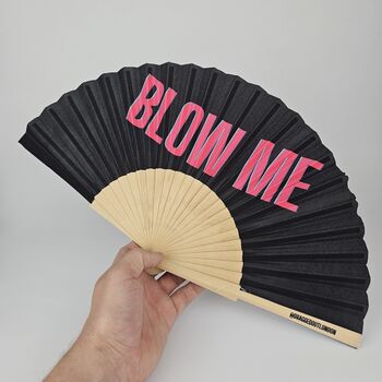 Handheld Blow Me Folding Fan, 3 of 3