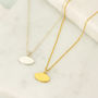 Personalised Single Oval Necklace, thumbnail 1 of 12