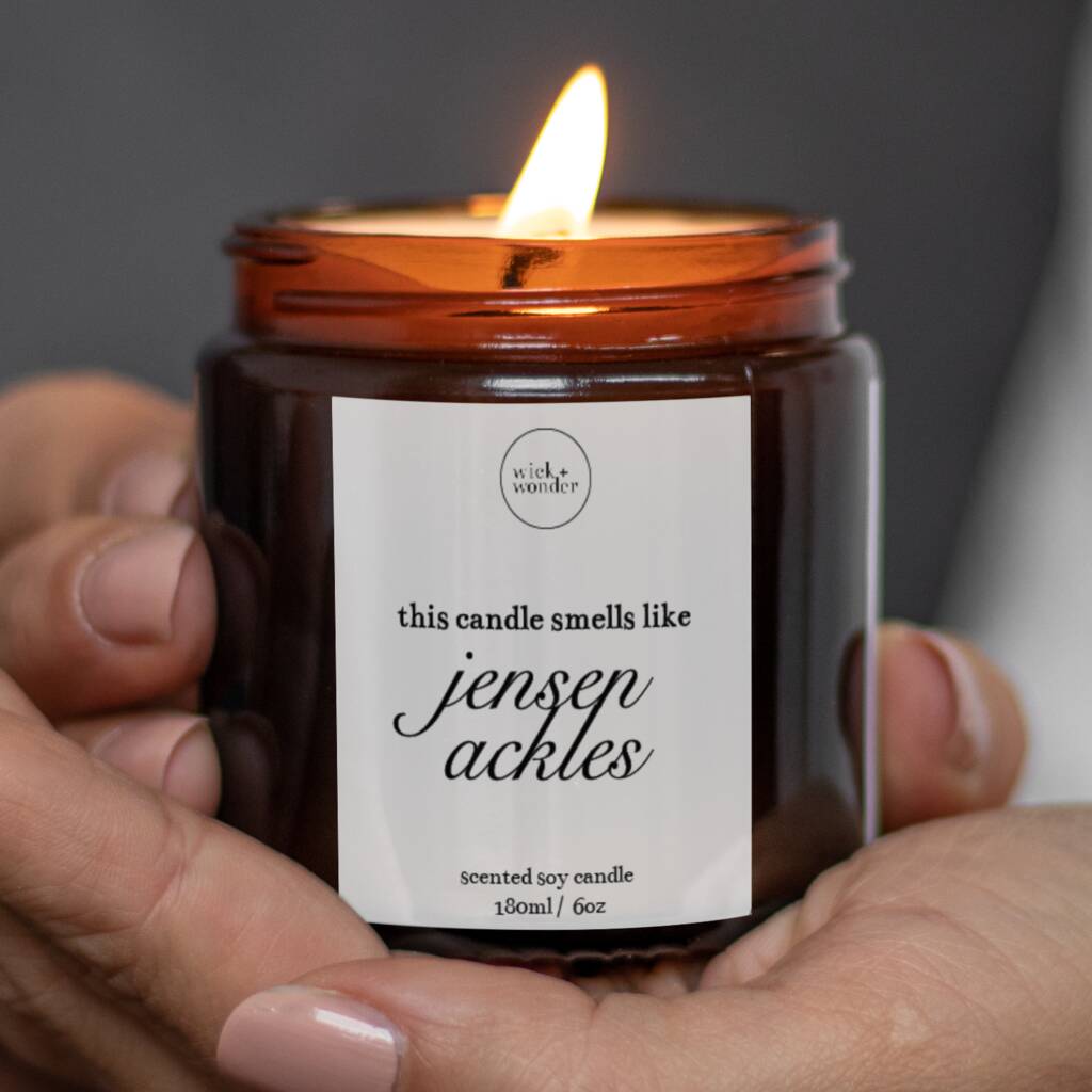 Jensen Ackles Candle With Matches, Celebrity Candle, Jensen Ackles ...