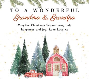 Christmas Candle Personalised Gift Set For Grandma And Grandpa, 9 of 9