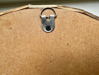 40cm Driftwood Wall Mirror Handcrafted Wooden Round, 6 of 7