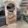 Gold Santa Stop Here Sign Personalised For Children, thumbnail 7 of 10