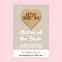 Mother Of The Bride Little Pocket Hug – Wedding Thank You Keepsake Token, thumbnail 1 of 3