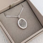 Silver Fingerprint Nugget Pendant, thumbnail 5 of 7