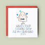 Happy First Father's Day Grandfather Character Card, thumbnail 1 of 3