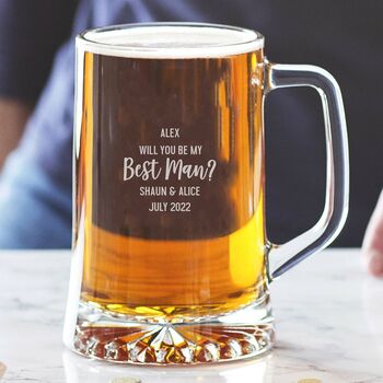 Personalised ‘Will You Be My Best Man?’ Glass, 2 of 10