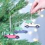 Personalised Christmas Car Tree Decoration, thumbnail 1 of 8