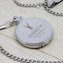 Personalised Silver Plated Groomsmen Icon Pocket Watch, thumbnail 6 of 7