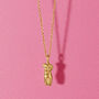 Gold Plated Bust Necklace, thumbnail 3 of 7