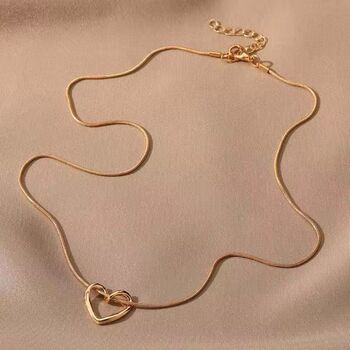 Timeless Love Gold Heart Necklace, 3 of 6