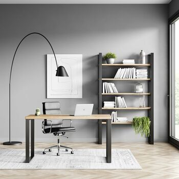 Bury Industrial Square Shaped Legs Office Desk, 4 of 4