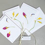 Pack Of Four Notelets With Tulip Illustrations, thumbnail 1 of 3