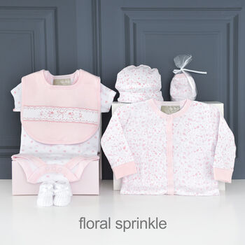Personalised Elephant Comforter And Pink Baby Gift Set, 9 of 12