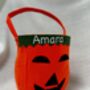 Personalised Pumpkin Treat Bag, thumbnail 2 of 4
