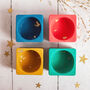 Jesmonite Tea Light Holder Set With Gold Leaf, thumbnail 2 of 5