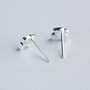 Sterling Silver Cherry Stud Earrings, thumbnail 4 of 5