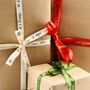 Personalised Christmas Ribbon With Gold Foil Font, thumbnail 7 of 7