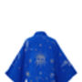 Cosmos Embroidered Short Kimono Electric Blue, thumbnail 4 of 5