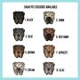 Shar Pei Face Keyring, thumbnail 5 of 6