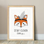 Stay Clever Little Fox Art Print, thumbnail 1 of 4