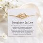 Daughter In Law Bracelet Gift Heart Infinity Charm, thumbnail 1 of 11