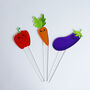Set Of 12 Cute Veg And Fruit Plant Markers, thumbnail 3 of 10