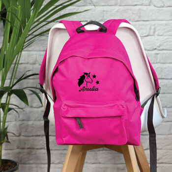 Kid's Personalised Unicorn School Rucksack, 3 of 6