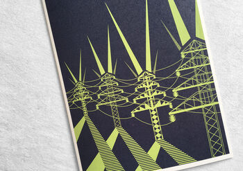 Pylon Power Greetings Card, 5 of 5