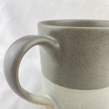 Fair Trade Part Glazed Three Tone Ombre Stoneware Mug, 11 of 12