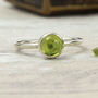 Vibrant Sterling Silver Gemstone Stacking Ring, thumbnail 9 of 11