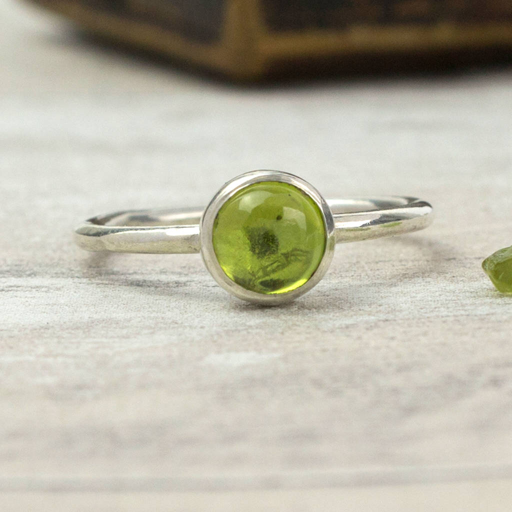 Vibrant Sterling Silver Gemstone Stacking Ring By Alison Moore Designs